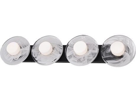 Modern Forms Fresco 4-Light Black Vanity Light