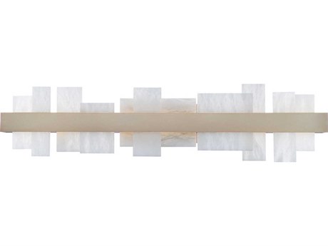 Modern Forms Acropolis 1-Light Brushed Nickel White LED Vanity Light