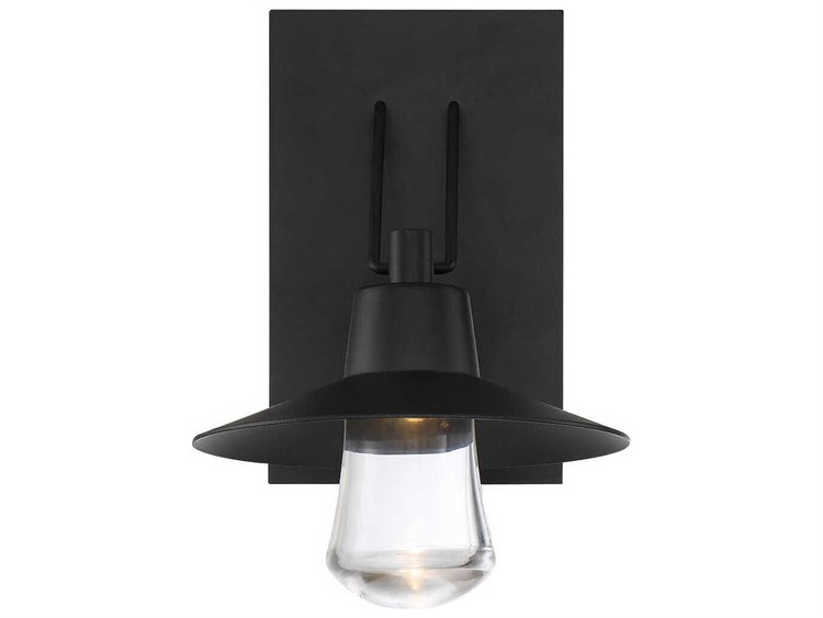 Modern Forms Suspense Black 1light 8'' Wide Outdoor Wall Light