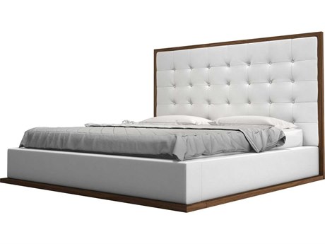 Modloft Ludlow White Eco Leather And, White Leather California King Bed