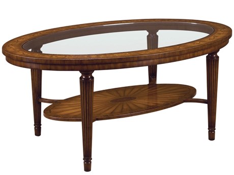 Maitland Smith Marquetry 48" Cocktail Table