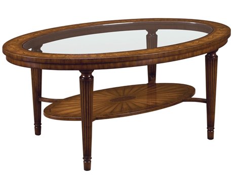 Maitland Smith Marquetry 48" Cocktail Table