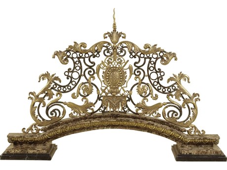 Maitland Smith Verdigris Majestic Fireplace Screen