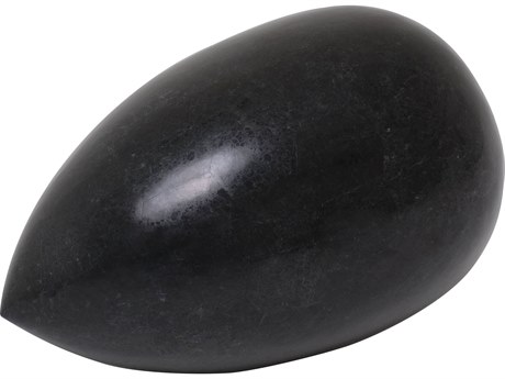 Maitland Smith Black 12" Egg Sculpture