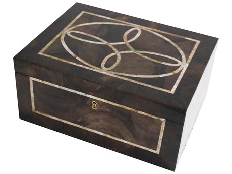 Maitland Smith Brown Penshell Loop Box