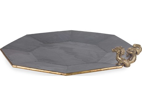 Maitland Smith Slate Octagon Tray