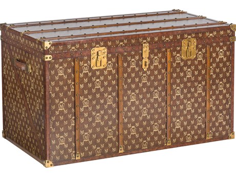 Maitland Smith Regency Brown Storage Trunk