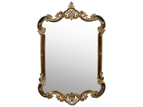 Maitland Smith Antique Silver / Soft Black Brun Wall Mirror