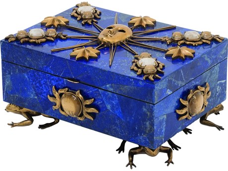 Maitland Smith Roi 12" Soleil Jeweled Box