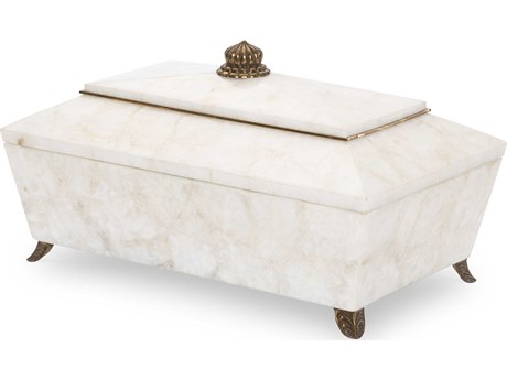 Maitland Smith White Dartmouth Box