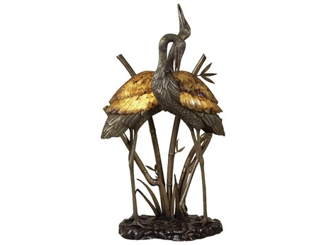 Maitland Smith Antique Brass Dark Bronze Marsh And Buffet Lamp
