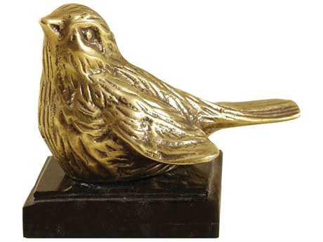 Maitland Smith Cast Brass Chirp Paperweight