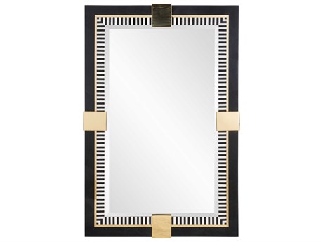 Maitland Smith Black Spectator Rectangular Wall Mirror