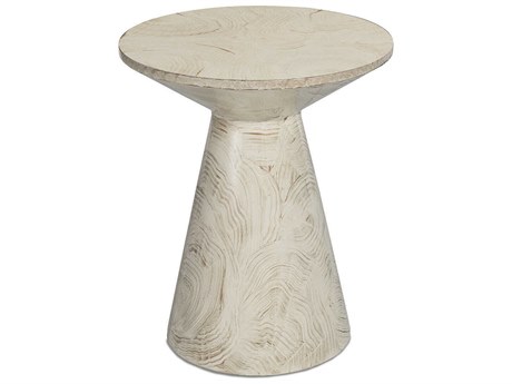 Maitland Smith Rico Round Faux Marble End Table