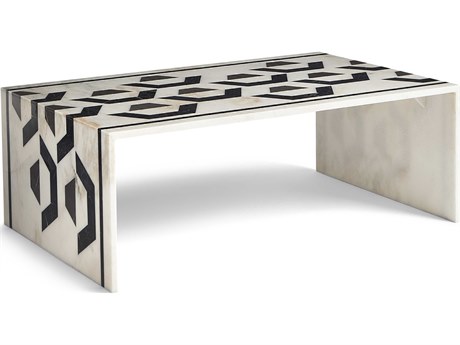 Maitland Smith Rectangular Marble Cocktail Table