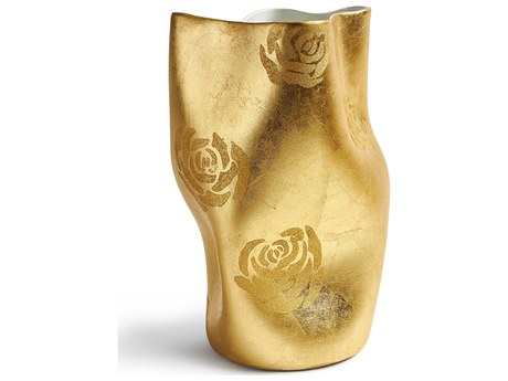 Maitland Smith Gold Roses Vase