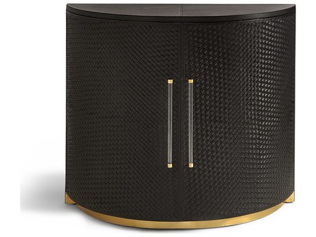 Maitland Smith Black Polished Brass Accent Chest