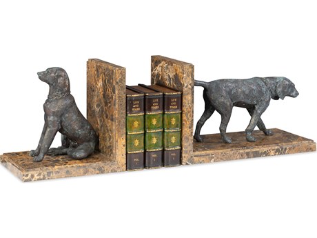 Maitland Smith Hunting 30" Dog Bookends