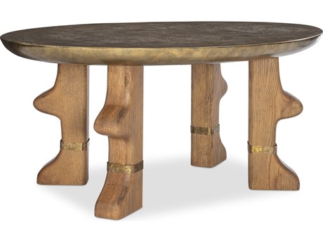 Maitland Smith Porridge Oval Wood Coffee Table