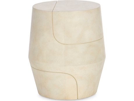 Maitland Smith Elliot Round Wood End Table