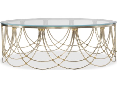 Maitland Smith Round Glass Coffee Table