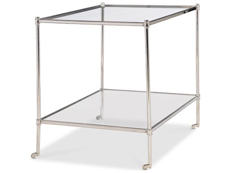 Maitland Smith Rectangular Glass End Table