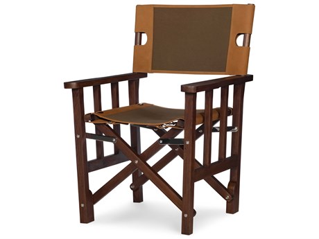 Maitland Smith Brown Leather Accent Chair
