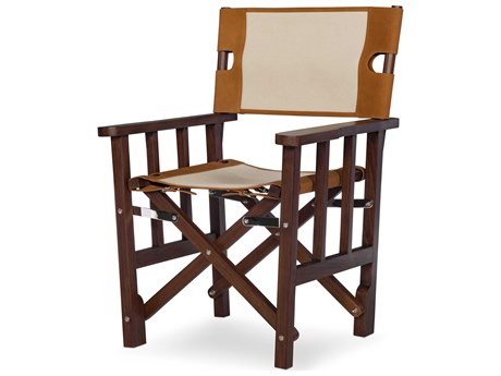 Maitland Smith Brown Leather Accent Chair