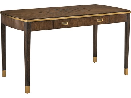 Maitland Smith Lyric Brown Cherry Wood Secretary Desk