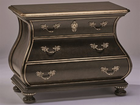 Maitland Smith Grand Traditions 3-Drawers Brown Ash Wood Nightstand