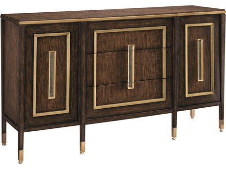 Maitland Smith Lyric 3-Drawers Brown Cherry Wood Dresser