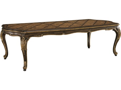 Maitland Smith Aria Rectangular Wood Aria Aged Gold Dining Table
