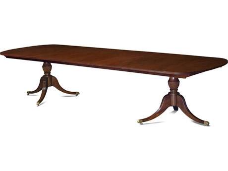 Maitland Smith Lukas Rectangular Wood Mahogany Dining Table