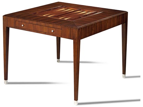 Maitland Smith Brown Rosewood Game Table