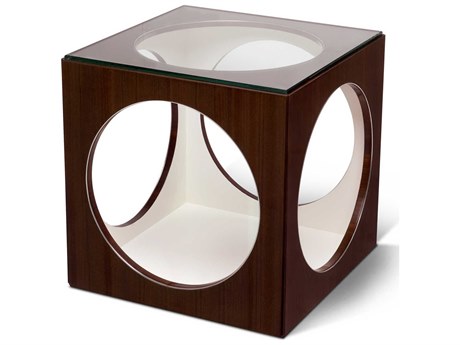 Maitland Smith Square Glass Mozambique Cremona End Table