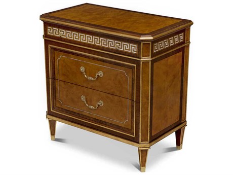 Maitland Smith Finneas 2-Drawers Brown Nightstand