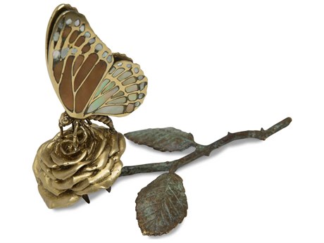 Maitland Smith Brass Butterfly Card Holder