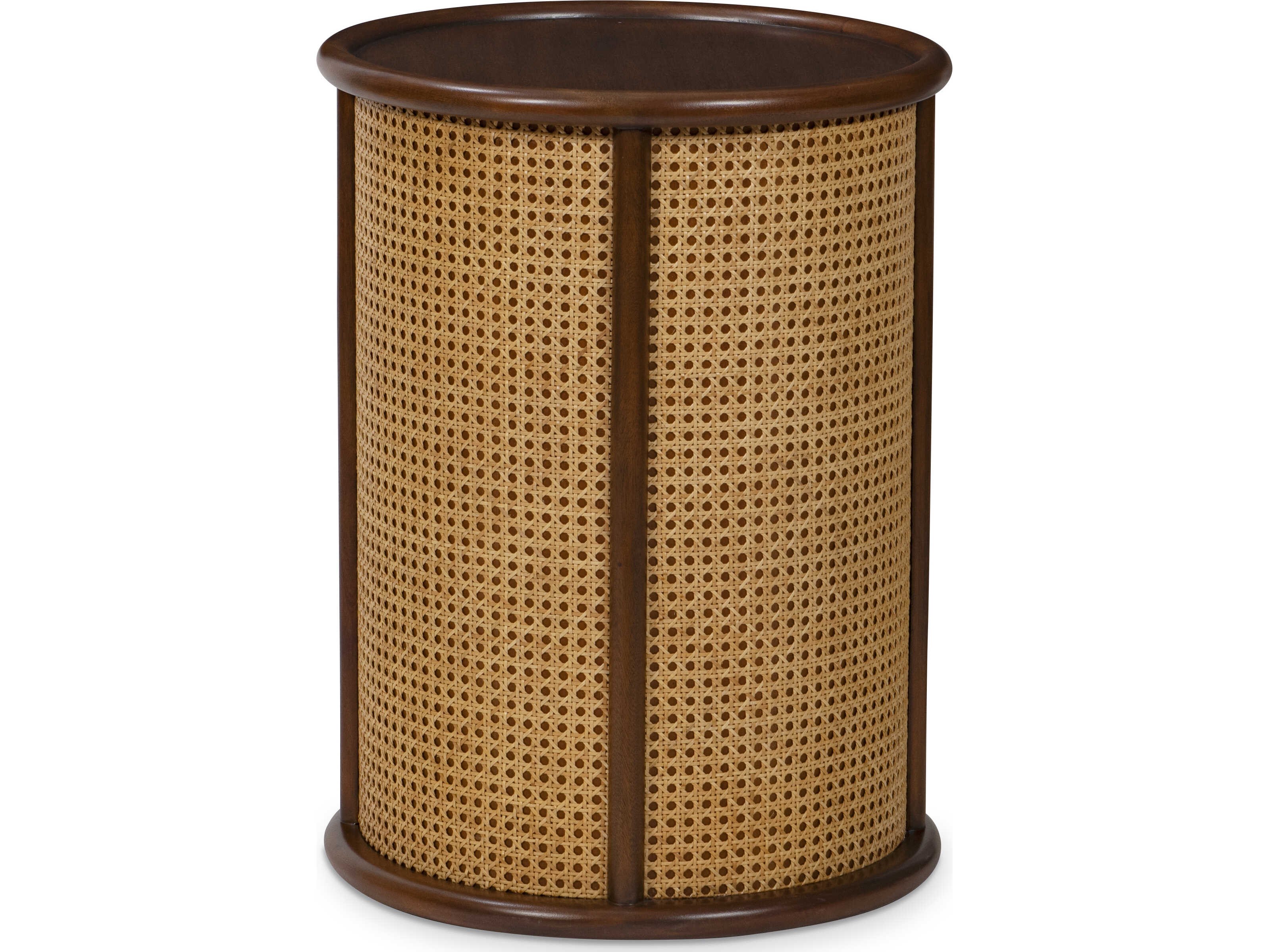 Maitland Smith Izzy Round Wood End Table