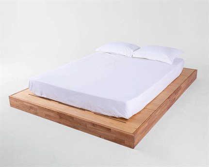 Mash Studios Walnut Brown Wood King Platform Bed