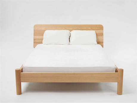 Mash Studios Brown Ash Wood King Platform Bed