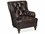 Maitland Smith Piper 30" Brown Leather Accent Chair  MSRA1134PLACAR