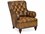 Maitland Smith Piper 32" Brown Leather Accent Chair  MSRA1134MASCHE