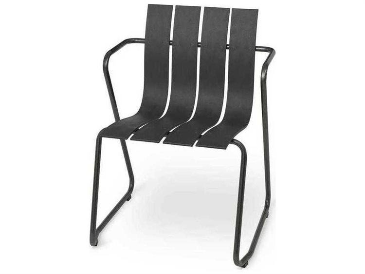 Mater Outdoor Ocean Black Recycled Plastic Lounge Chair