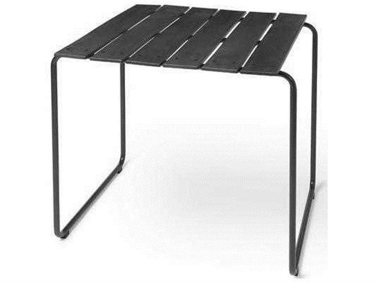 Mater Outdoor Ocean Black 27'' Recycled Plastic Square Dining Table