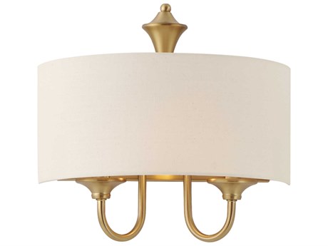 Maxim Lighting Bongo 1-Light Natural Aged Brass Wall Sconce