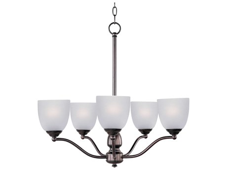 Maxim Lighting Stefan 5-Light Oil Rubbed Bronze Glass Bell Chandelier