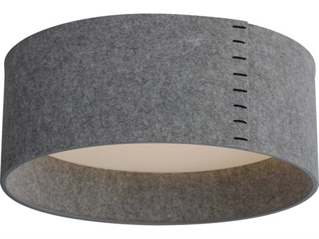 Maxim Lighting Prime 1-Light Gray LED Drum Flush Mount