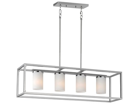 Maxim Lighting Lateral 4-Light Satin Nickel Cylinder Island Pendant