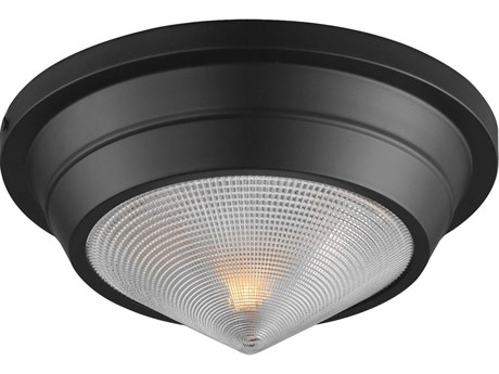 Maxim Lighting Hargreaves 1-Light Black Flush Mount