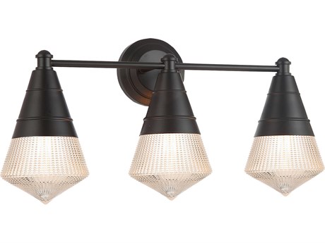 Maxim Lighting Hargreaves 3-Light Black Vanity Light